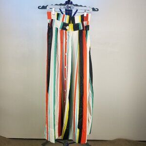 Gracia Multicolor Striped High-Waisted Maxi Skirt - NWT - Size M